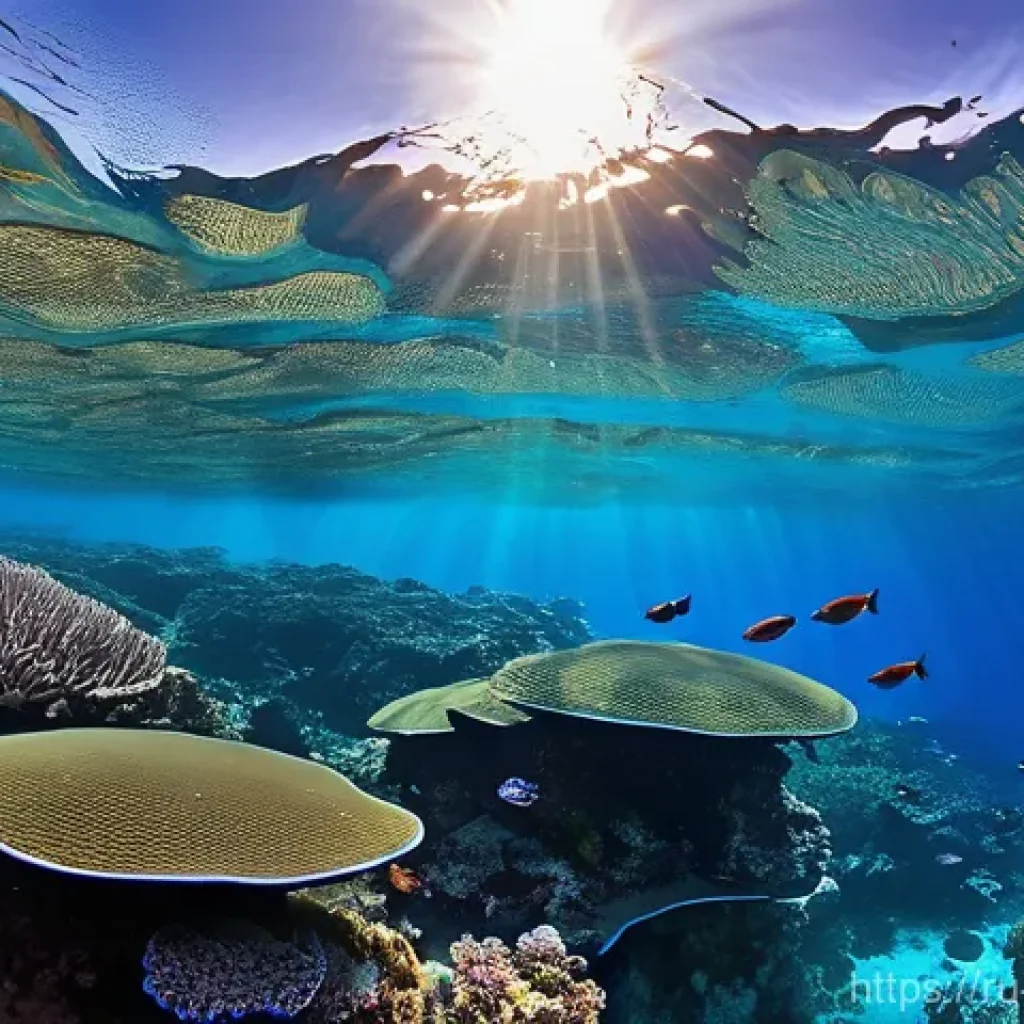 팔라우 다이빙 명소 - **Prompt 1: Vibrant Coral Garden with Abundant Marine Life**
"A breathtaking underwater scene in...
